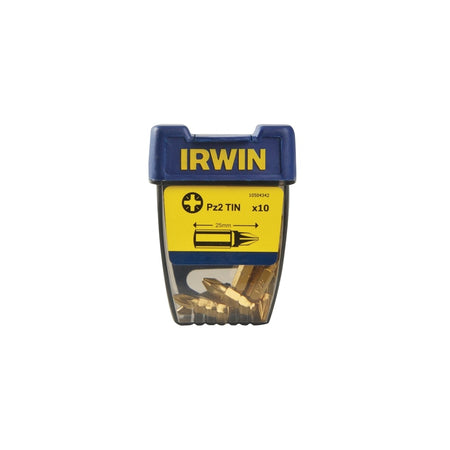 IRWIN Screwdriver Bits Pozi PZ2 25mm Titanium Pack of 10