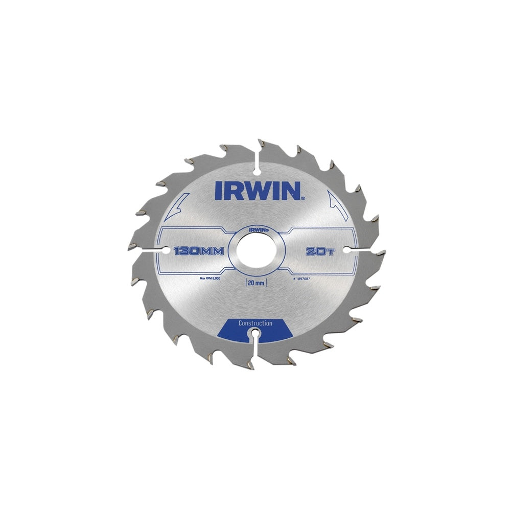 IRWIN Circular Saw Blade 130 x 20mm x 20T ATB