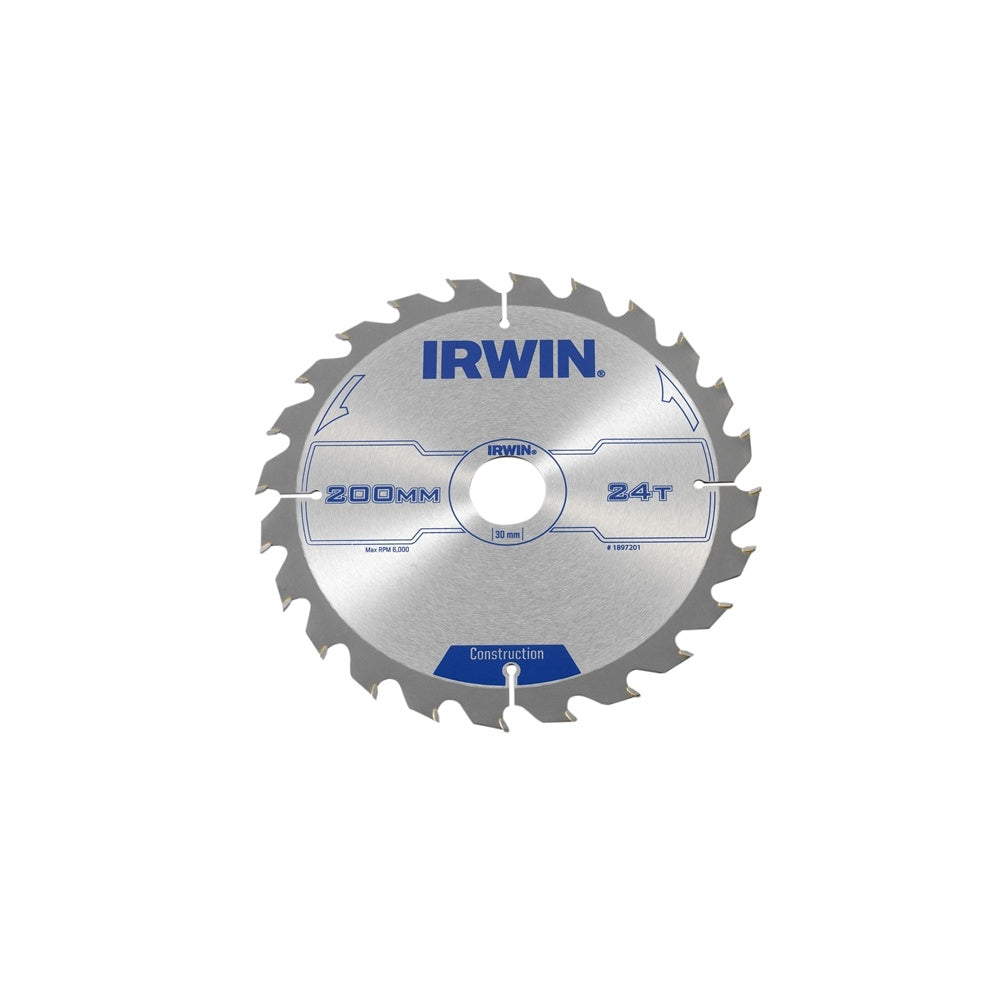 IRWIN Circular Saw Blade 200 x 30mm x 24T ATB