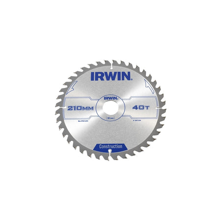IRWIN Circular Saw Blade 210 x 30mm x 40T ATB