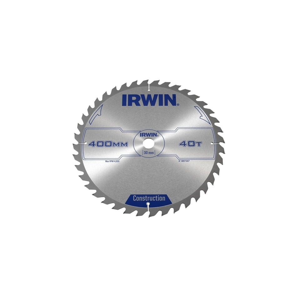 IRWIN Circular Saw Blade 400 x 30mm x 40T ATB