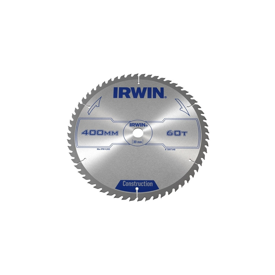 IRWIN Circular Saw Blade 400 x 30mm x 60T ATB