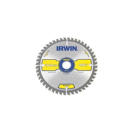 IRWIN Multi Material Circular Saw Blade 160 x 20mm x 48T TCG/Neg