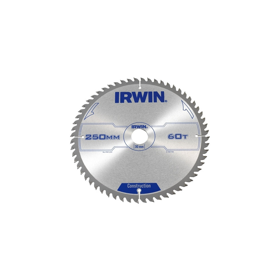 IRWIN Professional Circular Saw Blade 250 x 30mm x 60T - Wood