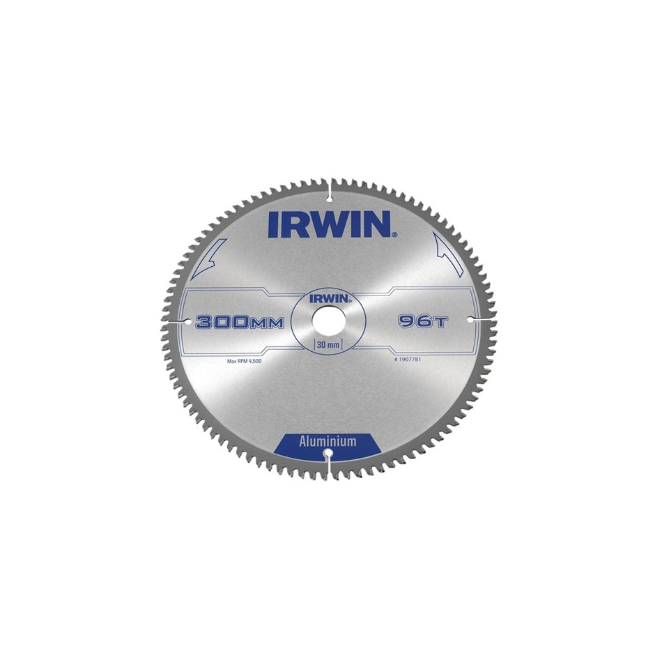 IRWIN Professional Circular Saw Blade 300 x 30mm x 96T - Aluminium
