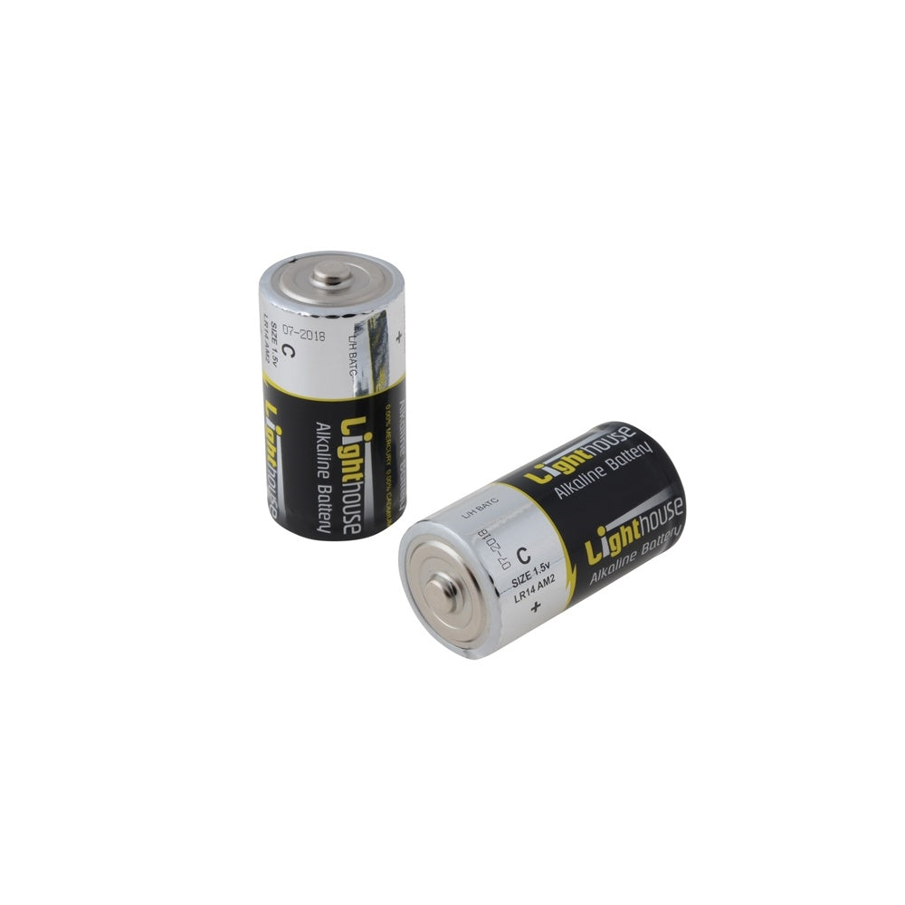Lighthouse Alkaline Batteries C LR14 6200mAh Pack of 2