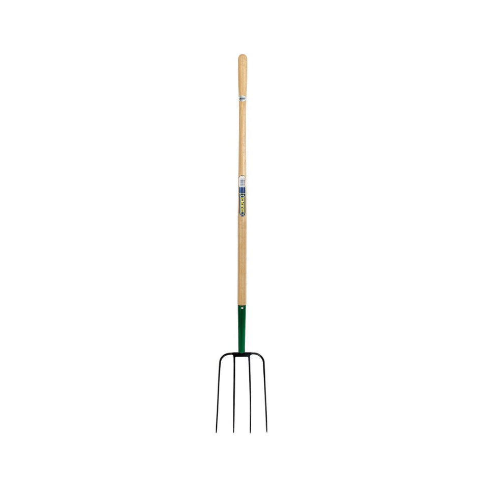 DRAPER 4 Prong Manure Fork with Wood Shaft: Model No.AF4PMF/I