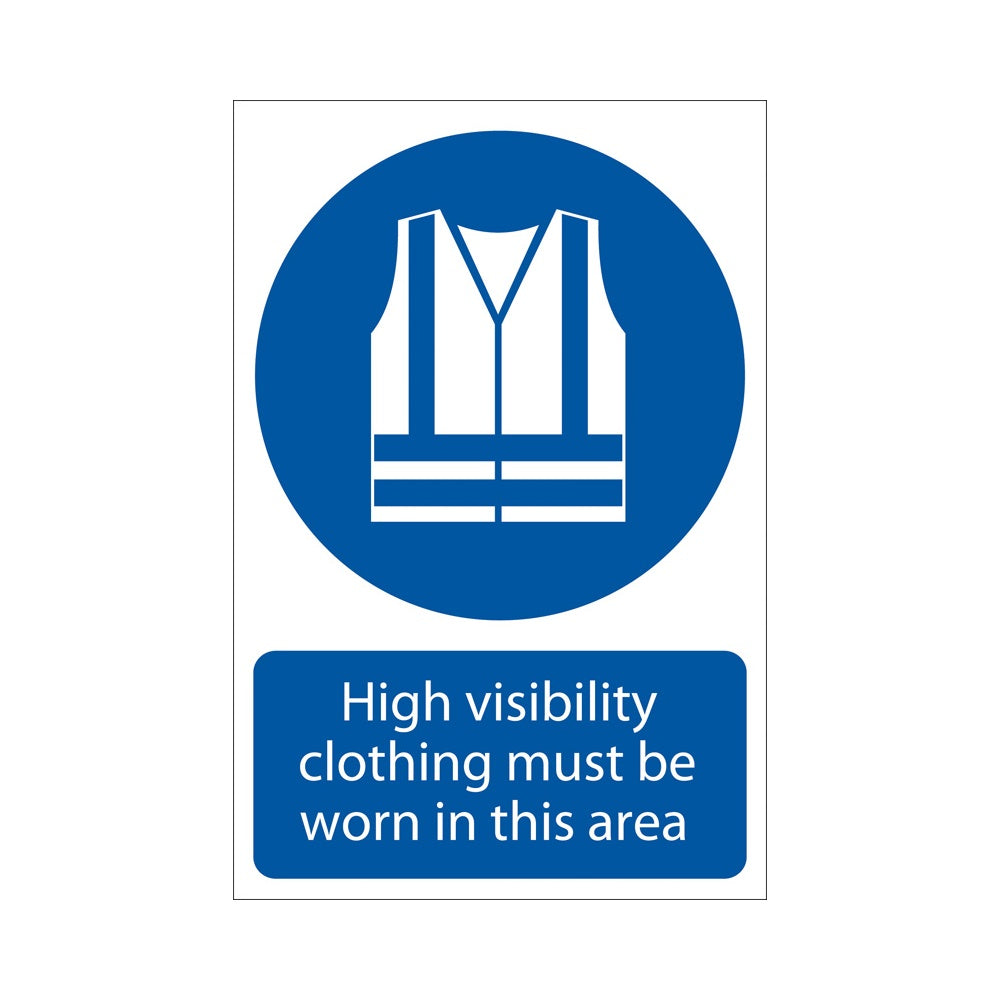 DRAPER 'Hi-Visibility Clothing' Mandatory Sign: Model No.SS05