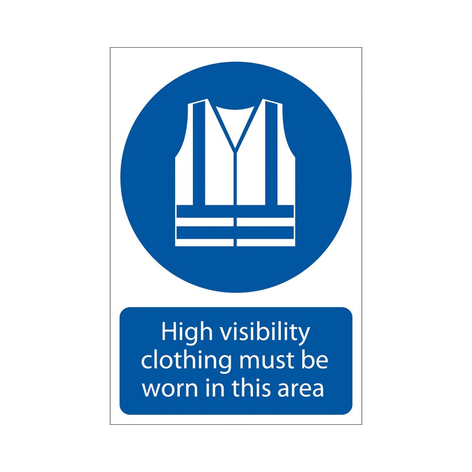 DRAPER 'Hi-Visibility Clothing' Mandatory Sign: Model No.SS05