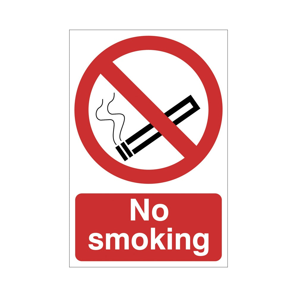 DRAPER 'No Smoking' Prohibition Sign: Model No.SS54