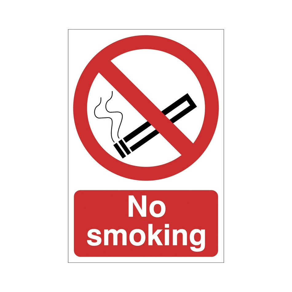 DRAPER 'No Smoking' Prohibition Sign: Model No.SS54