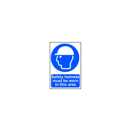 Safety helmets must be worn in this area - PVC (200 x 300mm)