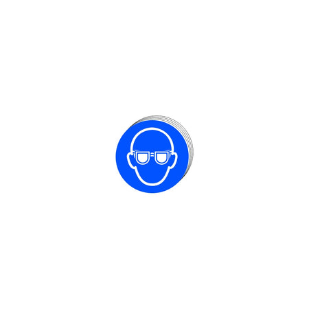 Wear eye protection symbol - SAV (100mm dia.) (Pack of 10)