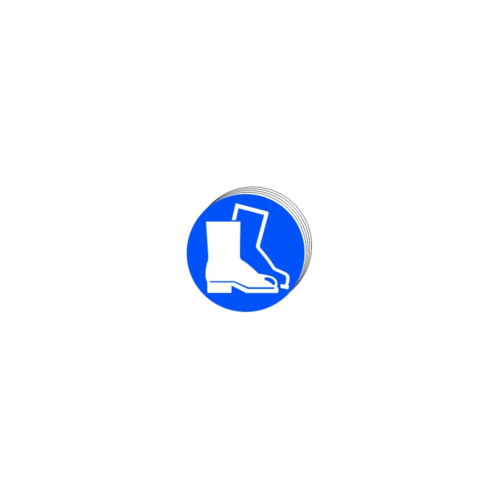 Wear protective footwear - SAV (100mm dia.) (Pack of 10)