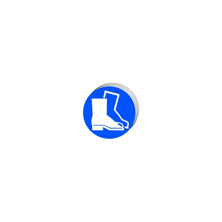Wear protective footwear - SAV (100mm dia.) (Pack of 10)