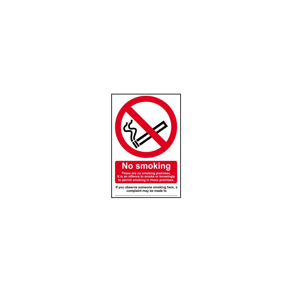 No smoking These are no smoking premises? - PVC (160 x 230mm)