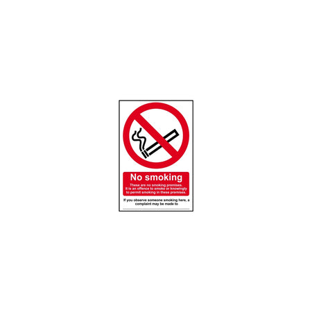 No smoking These are no smoking premises? - PVC (160 x 230mm)