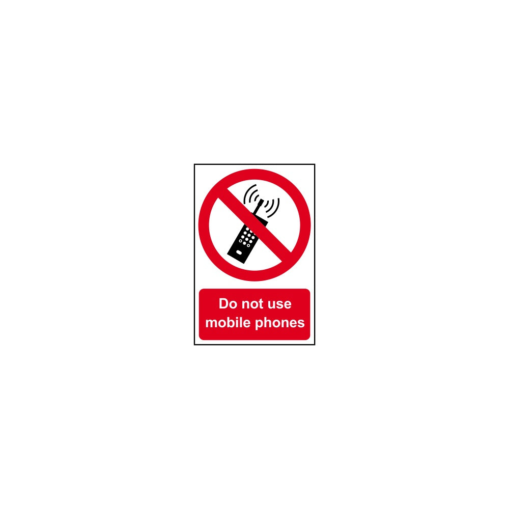 Do not use mobile phones - PVC (200 x 300mm)