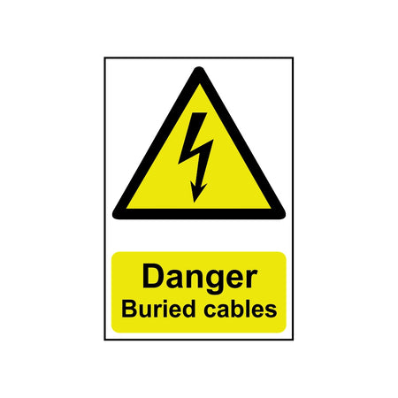 Danger Buried cables - PVC (200 x 300mm)