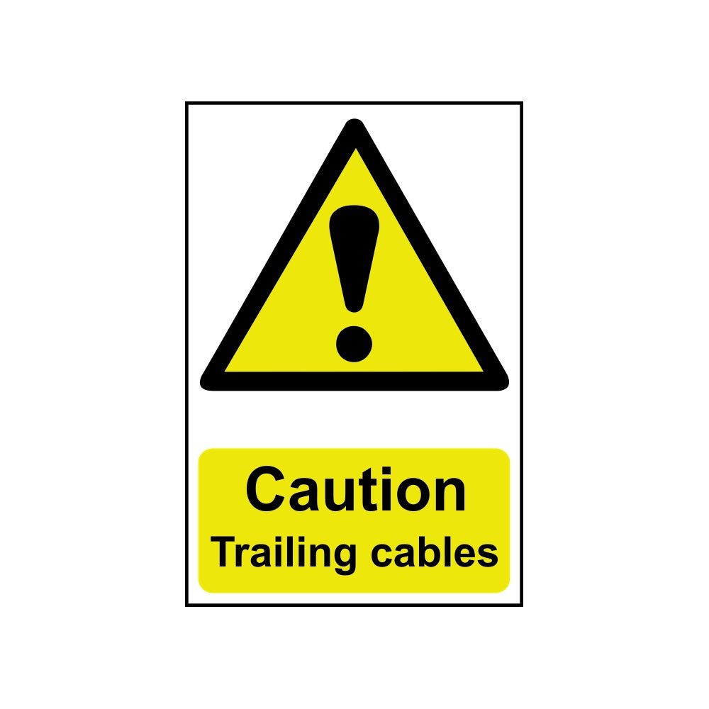 Caution Trailing cables - PVC (200 x 300mm)