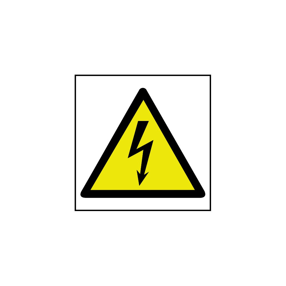 Hazard Warning Electrical Symbol - SAV (400 x 400mm)