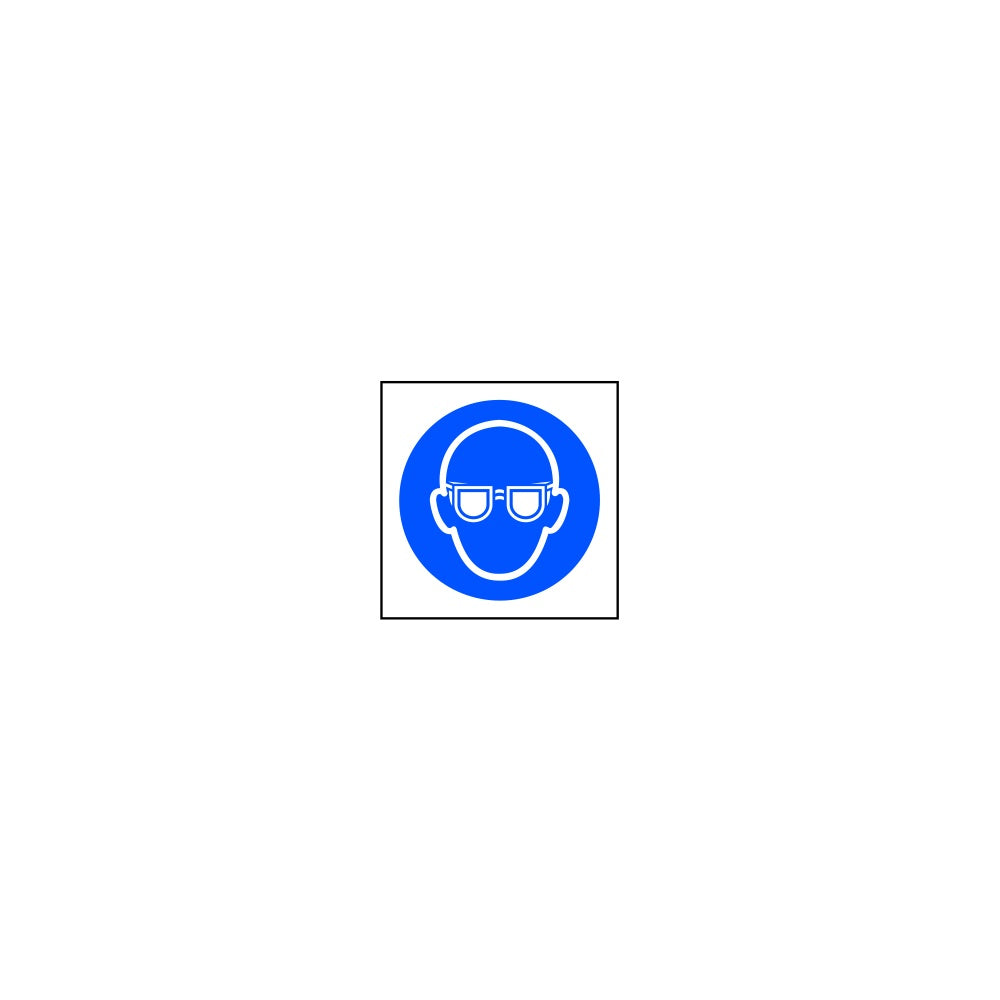 Wear eye protection symbol - RPVC (200 x 200mm)