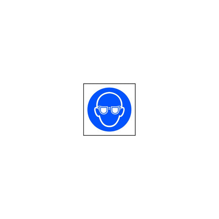 Wear eye protection symbol - RPVC (200 x 200mm)