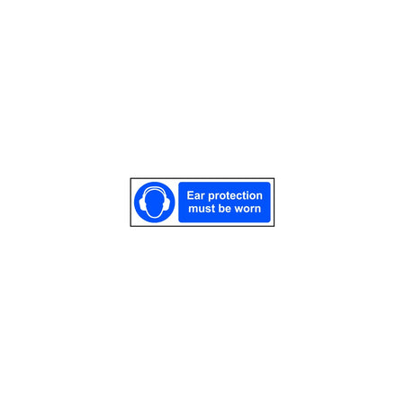 Ear protection must be worn - SAV (300 x 100mm)
