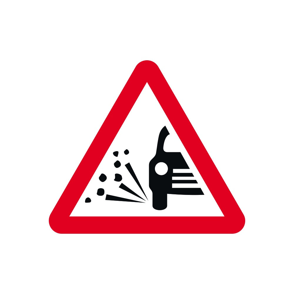 750mm tri. Temporary Sign - Loose Gravel