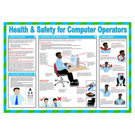 Safety Poster - Health & Safety for Computer Operators – Cassells ...