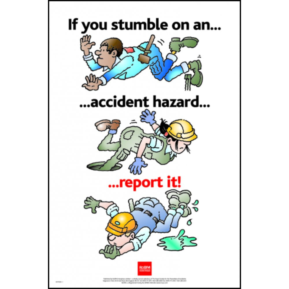 RoSPA Safety Poster - If you stumble on an accident... (Paper)