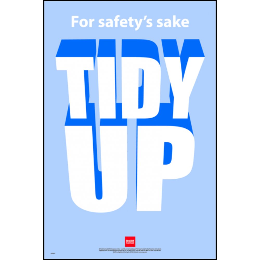 RoSPA Safety Poster - For safetys sake Tidy Up (Paper)