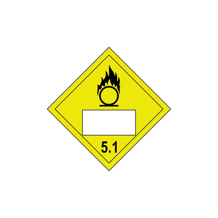 Oxidising 5.1 Symbol - SAV Placard (250 x 250mm)