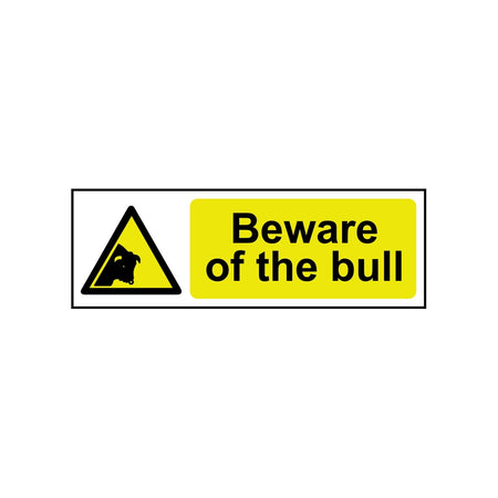 Beware of the bull - SAV (300 x 100mm)