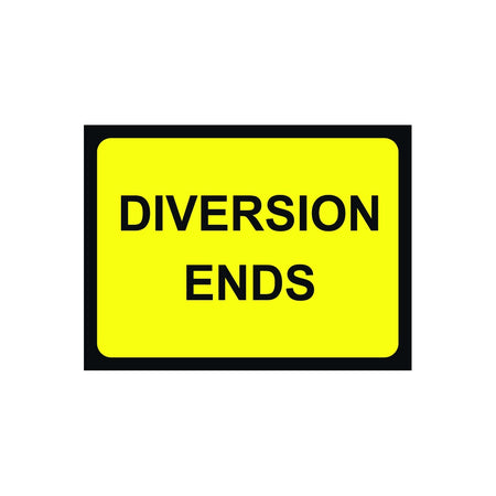 1050 x 750mm ?Temporary Sign - Diversion Ends