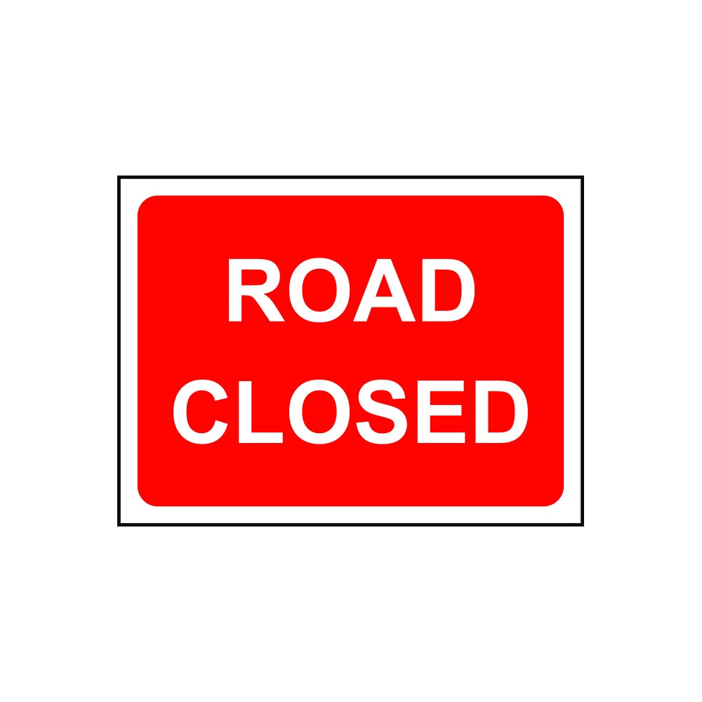 Road Closed - TriFlex Roll up traffic sign (1050 x 750mm)