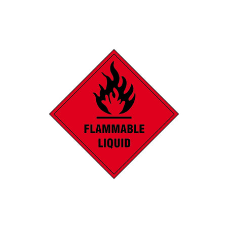 Flammable liquid - SAV (100 x 100mm) – Cassells Industrial Products Ltd