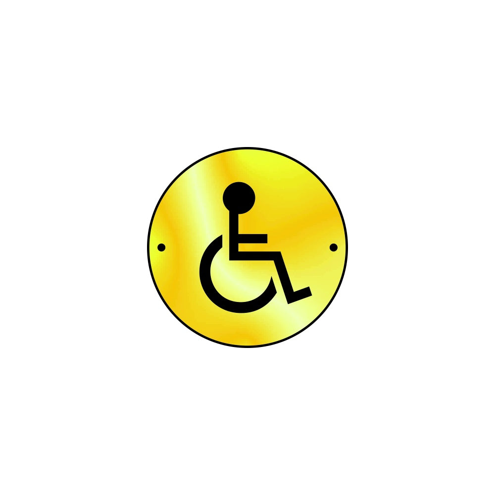 Disabled graphic door disc - PSS (75mm dia.) – Cassells Industrial ...