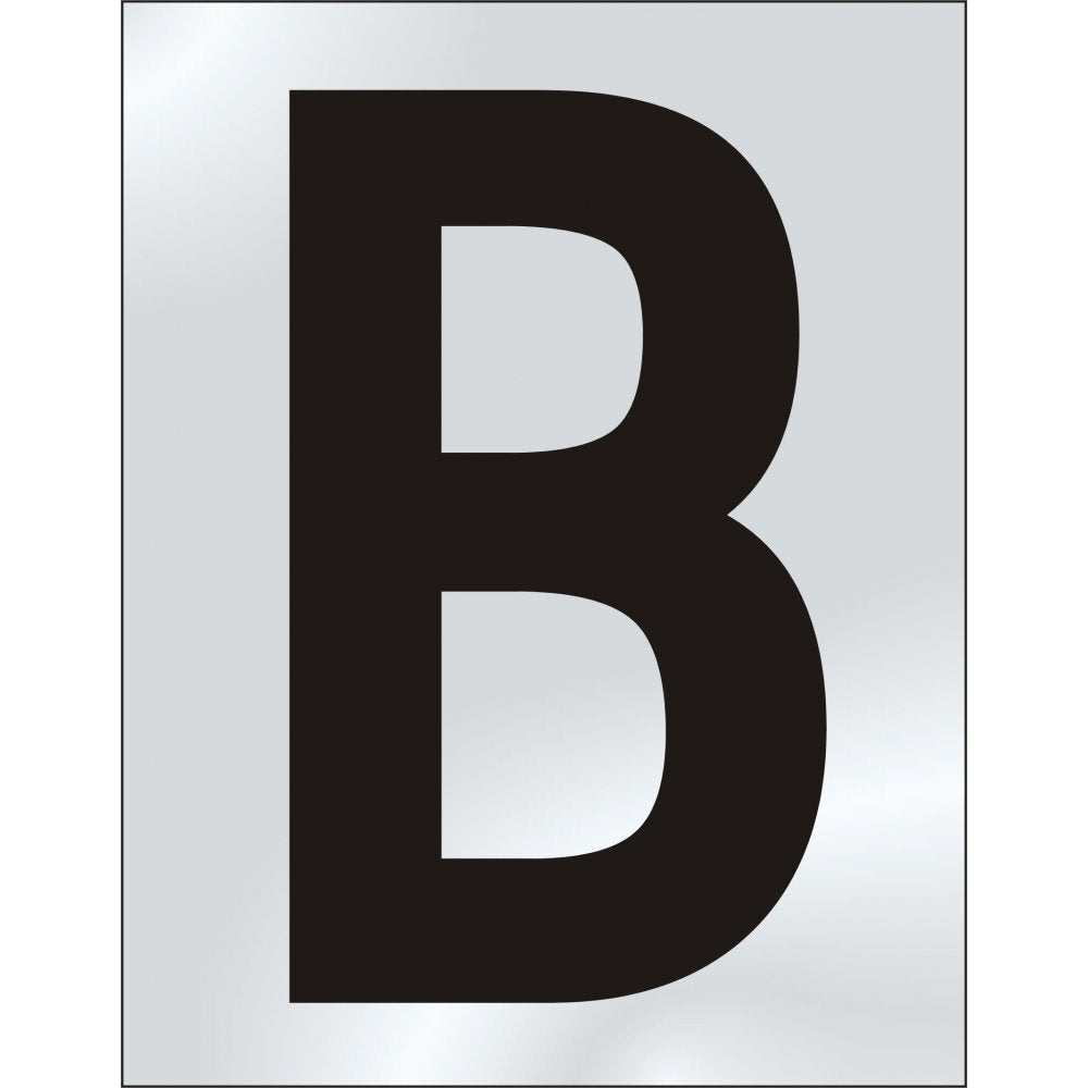 75mm Pol. Chrome Effect - Character 'B'