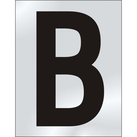 75mm Pol. Chrome Effect - Character 'B'