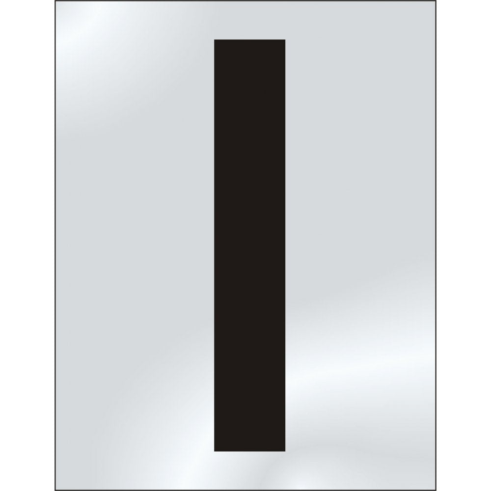 75mm Pol. Chrome Effect - Character 'I'