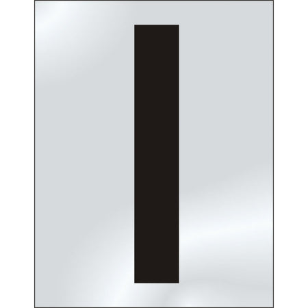 75mm Pol. Chrome Effect - Character 'I'