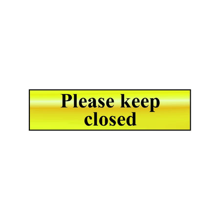 Please keep closed - POL (200 x 50mm)