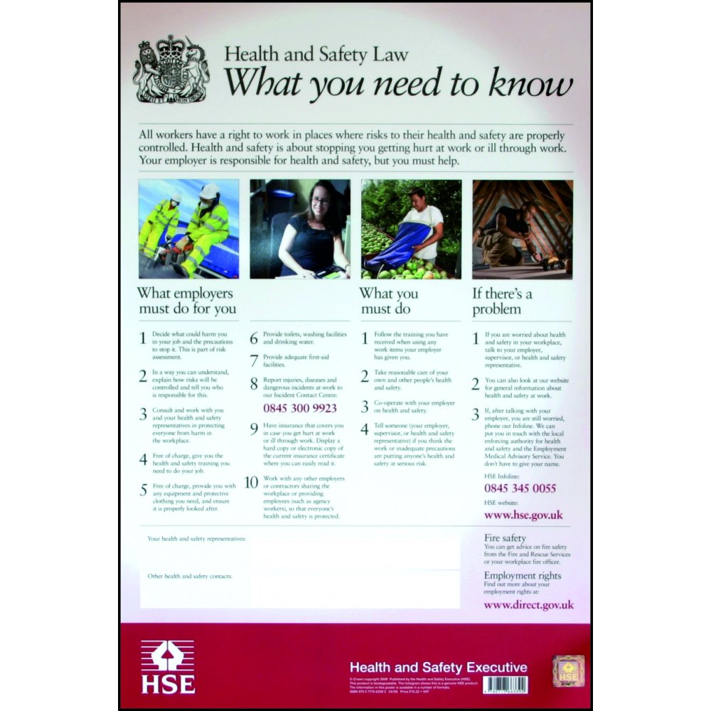Health & Safety Poster - LAM Offshore Oil Rig Version (420 x 594mm)