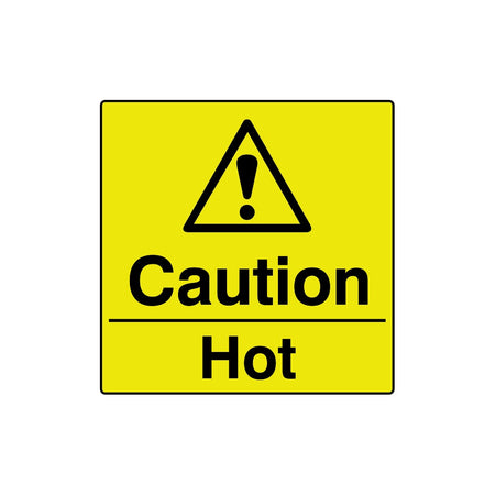 Sample Hot Label Label Caution hot - Labels (50 x 50mm Roll of 250) – Cassells Industrial ...