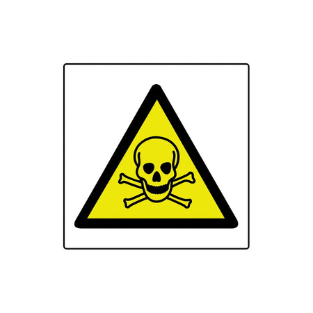 Toxic symbol - Labels (50 x 50mm Roll of 250)