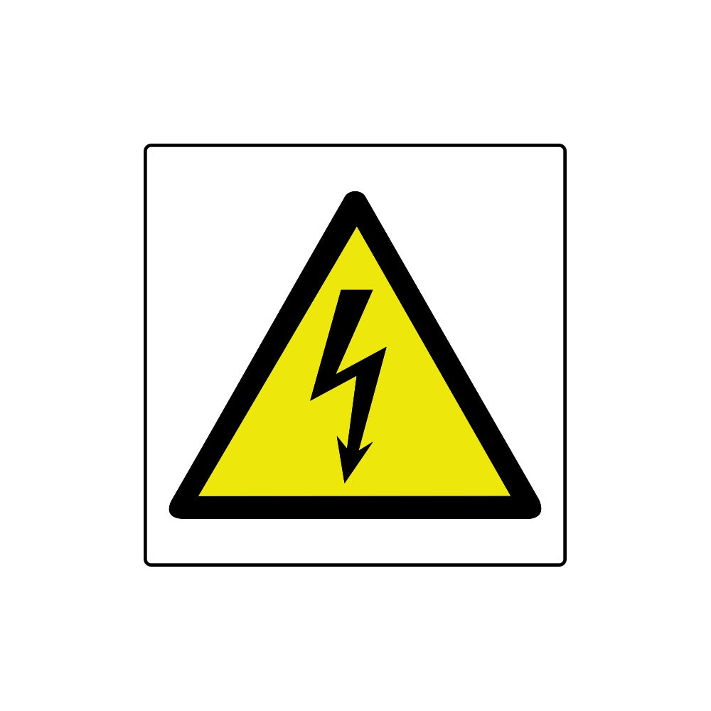 Electricity symbol - Labels (50 x 50mm Roll of 250)