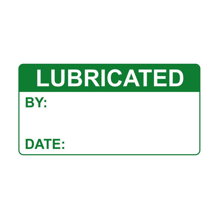 LUBRICATED - Labels (50 x 25mm Roll of 250)