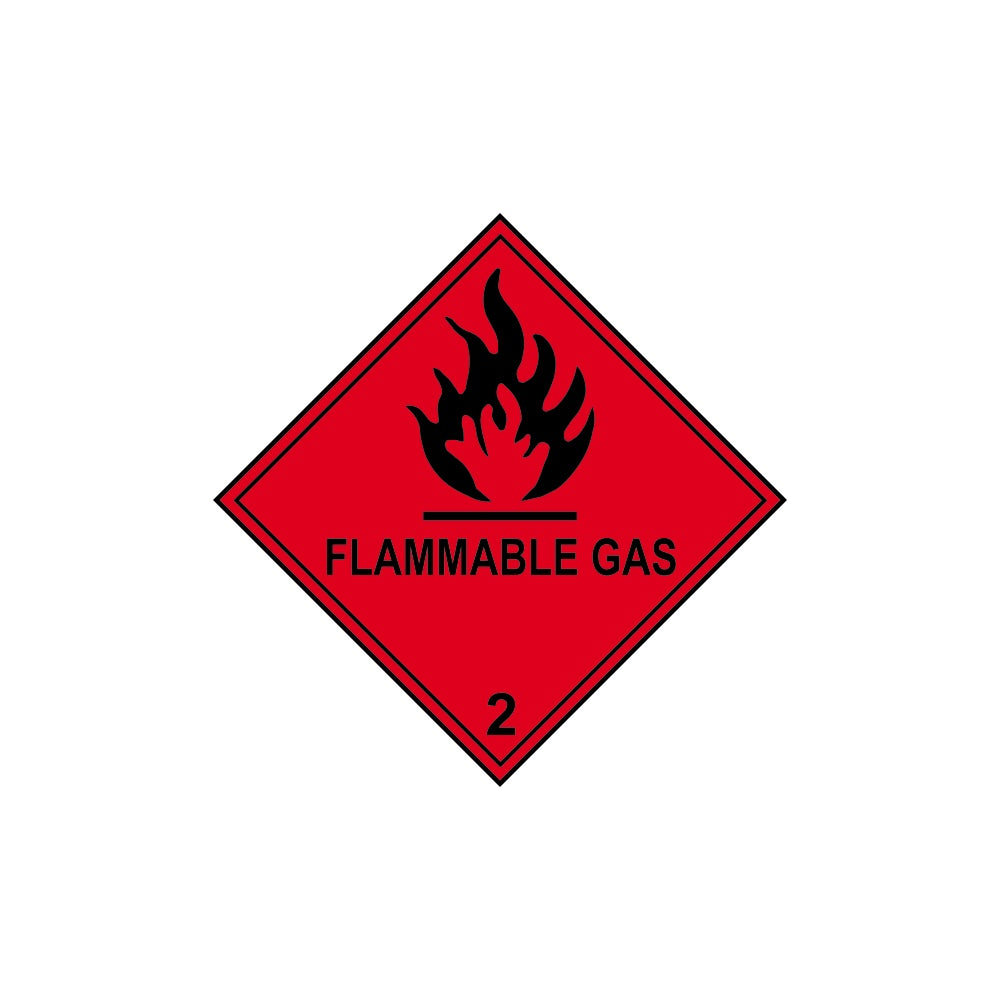 Flammable Gas 2 - Labels (100 x 100mm Roll of 250) – Cassells ...