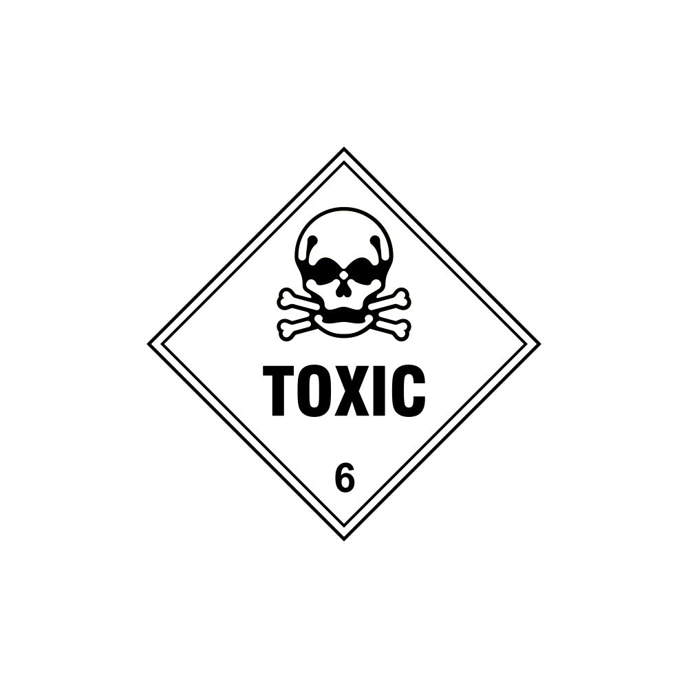 Toxic 6 - Labels (100 x 100mm Roll of 250)